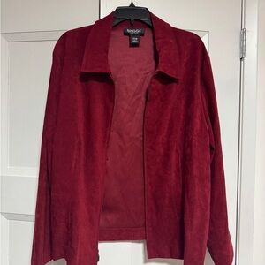 Briggs New York Women's Deep Red Blazer